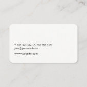 Minimalistische Zuhause Icon Textur Visitenkarte (Rückseite)