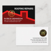 Minimalistische Zuhause-Reparaturen am Roten Dach Visitenkarte (Vorne/Hinten)