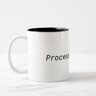 Minimalistische Zweifarben-Tasse Processing Focus Zweifarbige Tasse