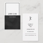 Minimalistische zweifarbige vertikale Visitenkarte (Vorne/Hinten)