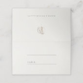 Minimalistische Zweig-Hochzeit-Platzkarte Platzkarte (Außenseite Aufgefaltet)