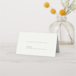 Minimalistische Zweig-Hochzeit-Platzkarte Platzkarte