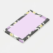 Minimalistische Zweige Blume Herz Liebe Valentine Post-it Klebezettel (angewinkelt)