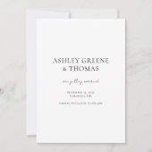 Minimalistische zweiseitige Foto-Save the Date-Kar Save The Date (Vorderseite)