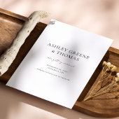 Minimalistische zweiseitige Foto-Save the Date-Kar Save The Date