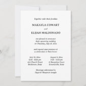 Minimalistische zweisprachige Spanisch-Englisch Zw Einladung (Vorderseite)