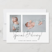 Minimalistischen 2 Fotos Sonderausgabe Script Gebu Ankündigung (Vorderseite)