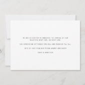 Minimalistischen 2 Fotos Sonderausgabe Script Gebu Ankündigung (Rückseite)