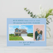 Minimalistischen 2 Fotos Wir bewegten uns Ankündig Ankündigung (Stehend Vorderseite)