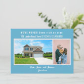 Minimalistischen 2 Fotos Wir bewegten uns Ankündig Ankündigung (Stehend Vorderseite)