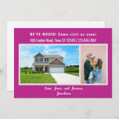 Minimalistischen 2 Fotos Wir bewegten uns Ankündig Ankündigung (Vorne/Hinten)