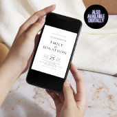 Minimalistischen 3 Fotos auf umgekehrtem QR-Code H Einladung