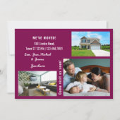 Minimalistischen 3 Fotos Wir bewegten uns Ankündig Ankündigung (Vorderseite)