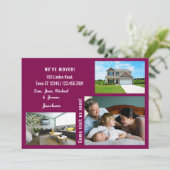 Minimalistischen 3 Fotos Wir bewegten uns Ankündig Ankündigung (Stehend Vorderseite)