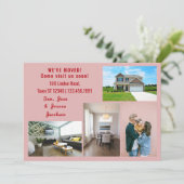 Minimalistischen 4 Fotos Wir bewegten uns Ankündig Ankündigung (Stehend Vorderseite)