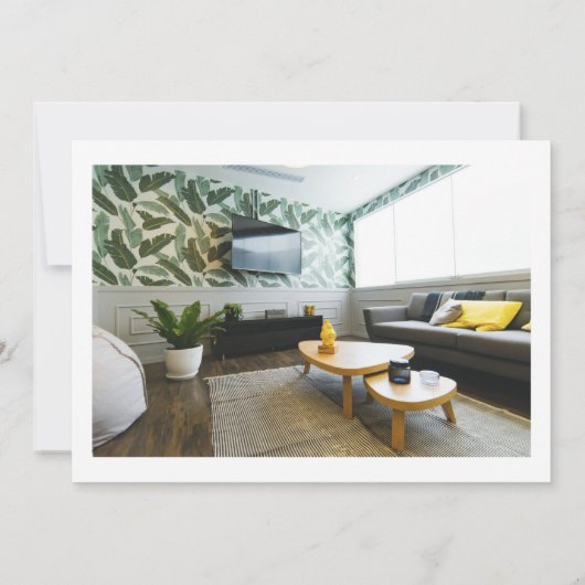 Minimalistischen 4 Fotos Wir bewegten uns Ankündig Ankündigung (Rückseite)