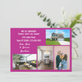 Minimalistischen 4 Fotos Wir bewegten uns Ankündig Ankündigung (Stehend Vorderseite)