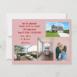 Minimalistischen 4 Fotos Wir bewegten uns Ankündig Postkarte