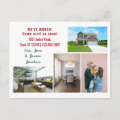 Minimalistischen 4 Fotos Wir bewegten uns Ankündig Postkarte (Vorderseite)