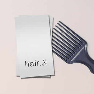 Minimalistischen Imitat Silberschere Friseursteine Visitenkarte
