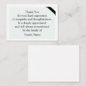 Minimalistischen nach der Beerdigung danke Ihnen K Mitteilungskarte (Vorne/Hinten)