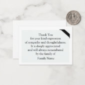 Minimalistischen nach der Beerdigung danke Ihnen K Mitteilungskarte (Vorderseite/Rückseite Beispiel)