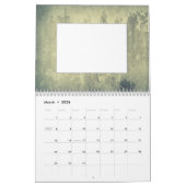 Minimalistischen Personalisierte rustikale Fotorah Kalender (Mär 2026)