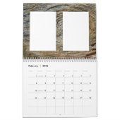 Minimalistischen Personalisierte rustikale Fotorah Kalender (Feb 2026)