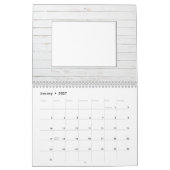 Minimalistischen Personalisierte rustikale Fotorah Kalender (Jan 2027)