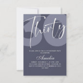 MINIMALISTISCHER 30. Geburtstag  Save The Date (Vorderseite)