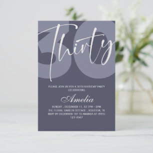 MINIMALISTISCHER 30. Geburtstag  Save The Date