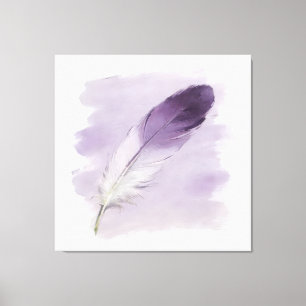 Minimalistischer 3D-Öl-Lavendel-Lila-Farbstreifen Leinwanddruck