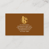 Minimalistischer A-Frame-Gebäude-Bau Visitenkarte (Rückseite)