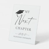 Minimalistischer Abschluss Das nächste Kapitel beg Sockelschild (Vorderseite)