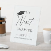 Minimalistischer Abschluss Das nächste Kapitel beg Sockelschild (In SItu)