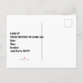 Minimalistischer Abschluss Einladung (Rückseite)