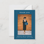 Minimalistischer Abschluss Foto Einfach Vielen Dan Mitteilungskarte (Vorderseite)