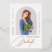 Minimalistischer Abschluss für Foto Folieneinladung (Vorderseite)