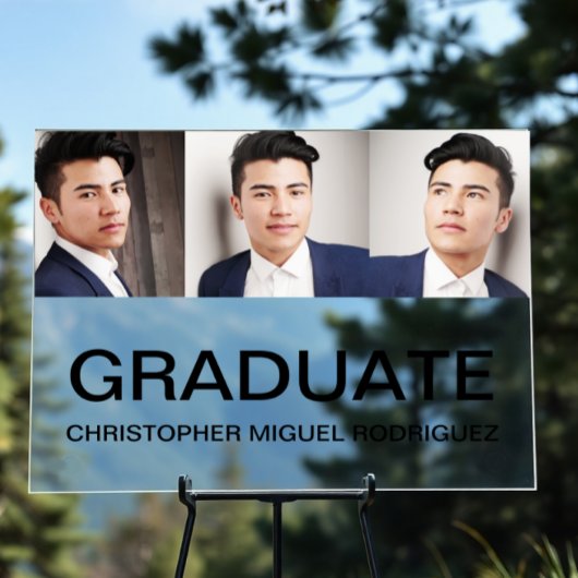 Minimalistischer Abschluss für FotoCollage Acrylschild