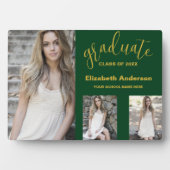 Minimalistischer Abschluss mit 3 Fotos Fotoplatte (Vorderseite)