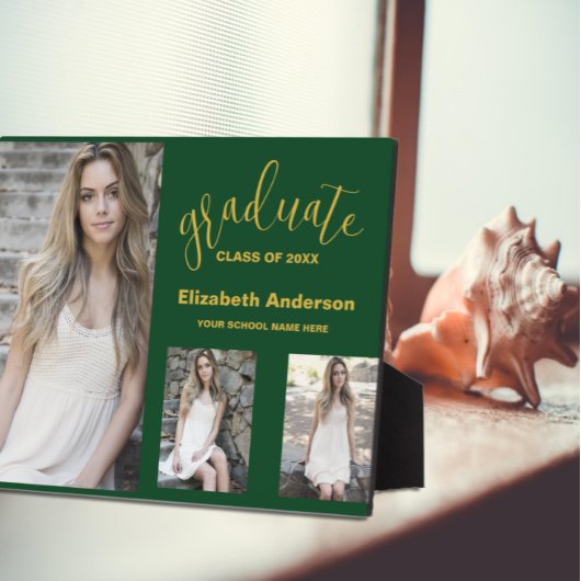 Minimalistischer Abschluss mit 3 Fotos Fotoplatte