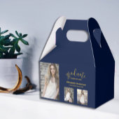 Minimalistischer Abschluss mit 3 Fotos Geschenkschachtel