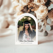 Minimalistischer Abschluss mit modernem Foto Einladung