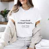 Minimalistischer Abschluss T-Shirt