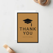 Minimalistischer Abschluss Vielen Dank, dass Sie d Mitteilungskarte (Vorderseite/Rückseite Beispiel)