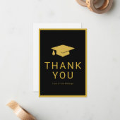 Minimalistischer Abschluss Vielen Dank, dass Sie d Mitteilungskarte (Vorderseite/Rückseite Beispiel)