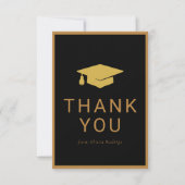 Minimalistischer Abschluss Vielen Dank, dass Sie d Mitteilungskarte (Vorderseite)