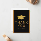 Minimalistischer Abschluss Vielen Dank, dass Sie d Mitteilungskarte (Vorderseite/Rückseite Beispiel)