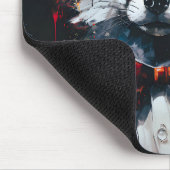 Minimalistischer Abstrakter Fuchs Mousepad (Ecke)