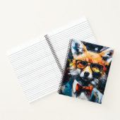 Minimalistischer Abstrakter Fuchs Notizblock (Innenseite)